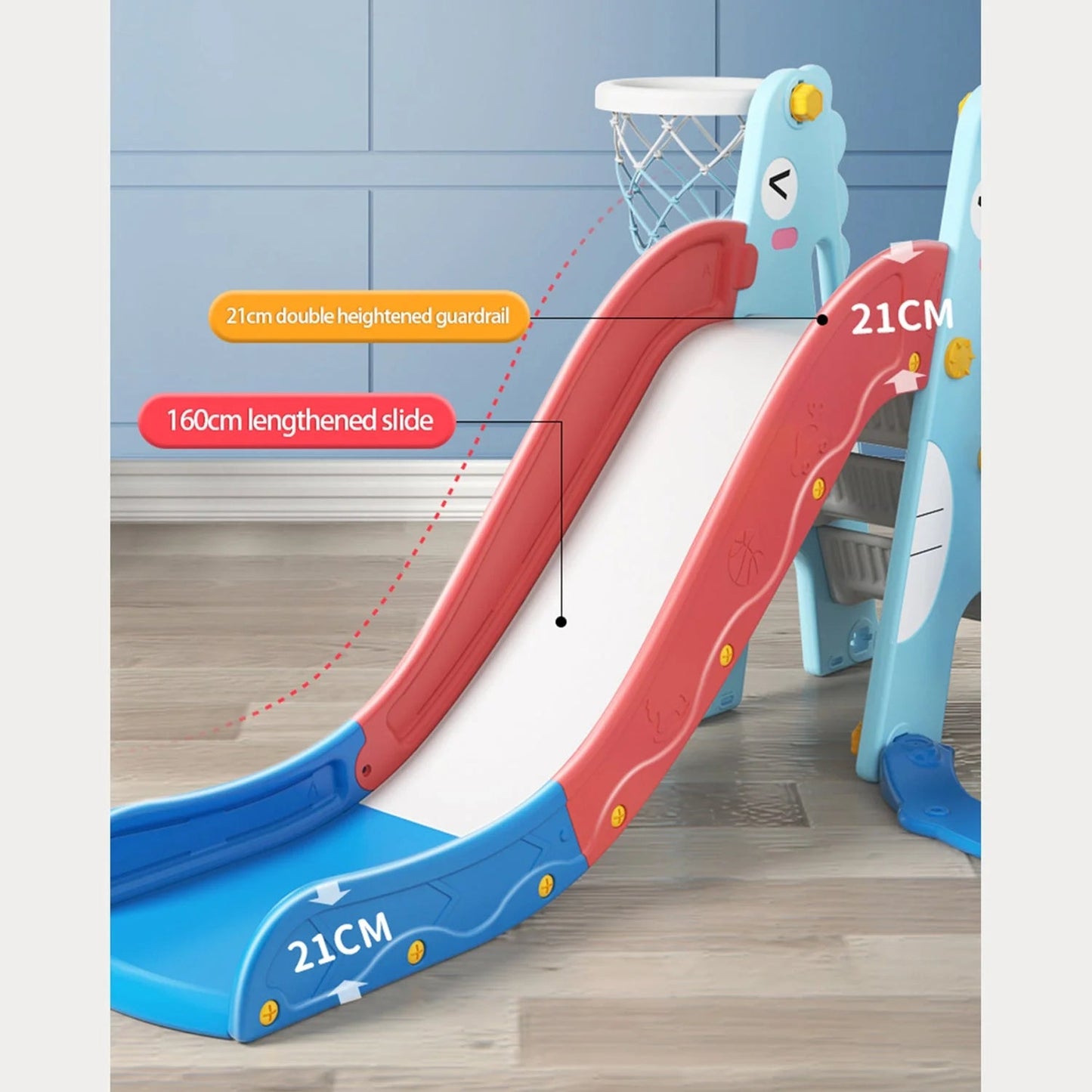 3 in 1 slide and swing set dino theme