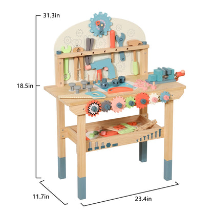 Wooden tool bench- Pretend play