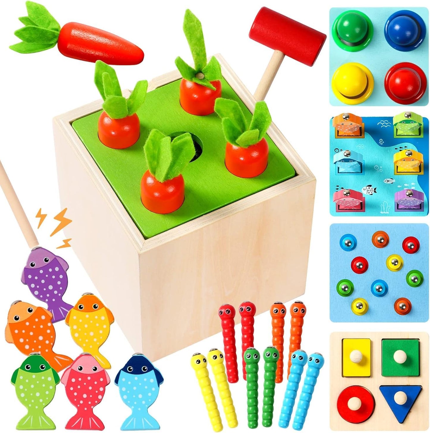 Montessori wooden box 5 in 1