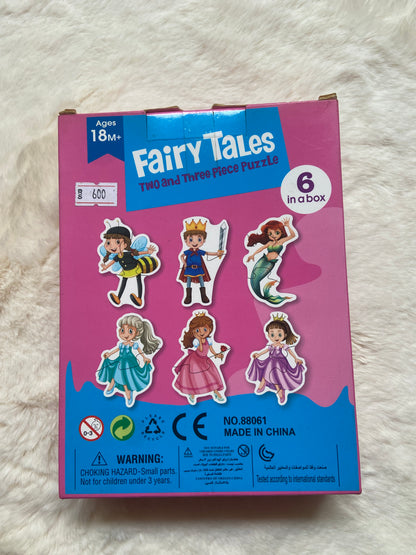 Two and Three Piece Jigsaw Puzzles for Toddlers – Fairy Tales