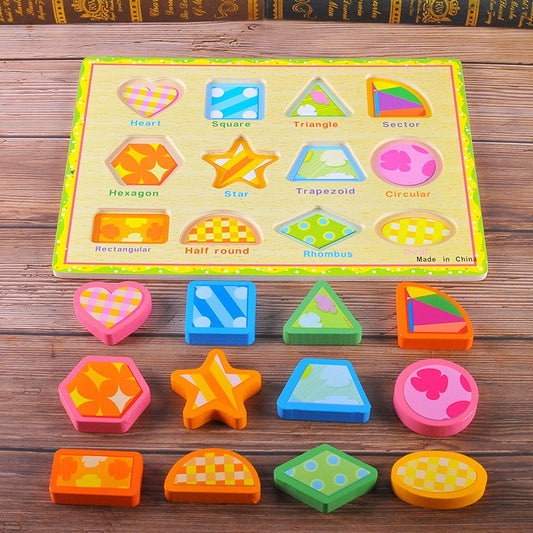 Wooden 3D chunky puzzle- Shape
