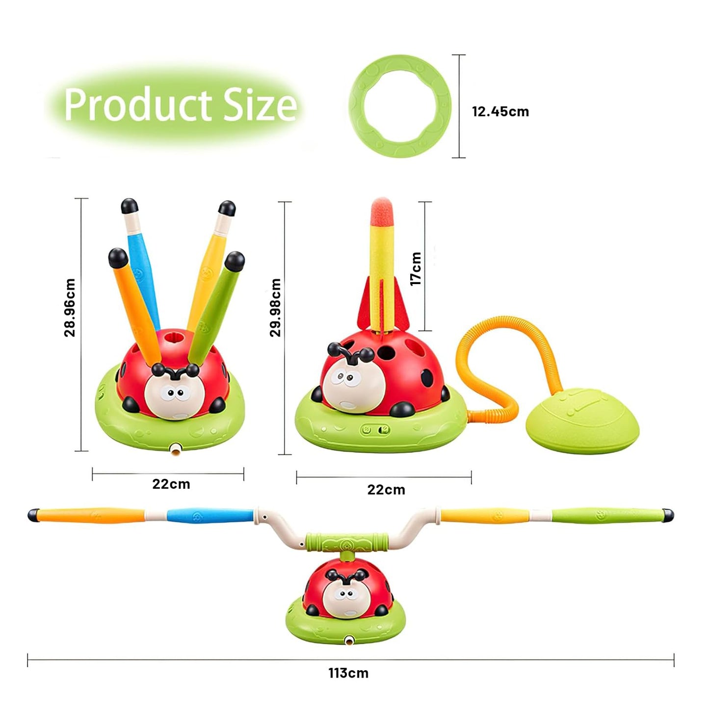 Lady bug exercise game 3 in 1