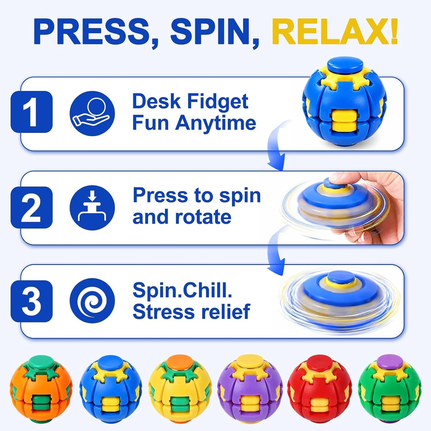 Press and Spin Stress Relieving Ball