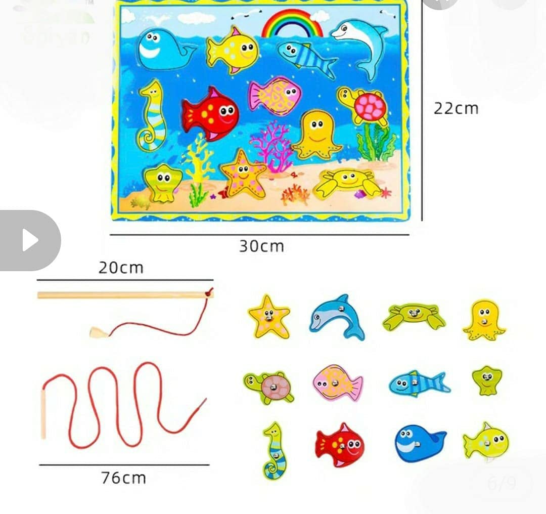 Magnetic fishing board and lacing