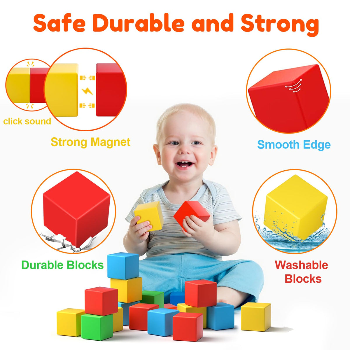 Large Magic cubes - 32 pieces (4.2cm x 4.2cm each)