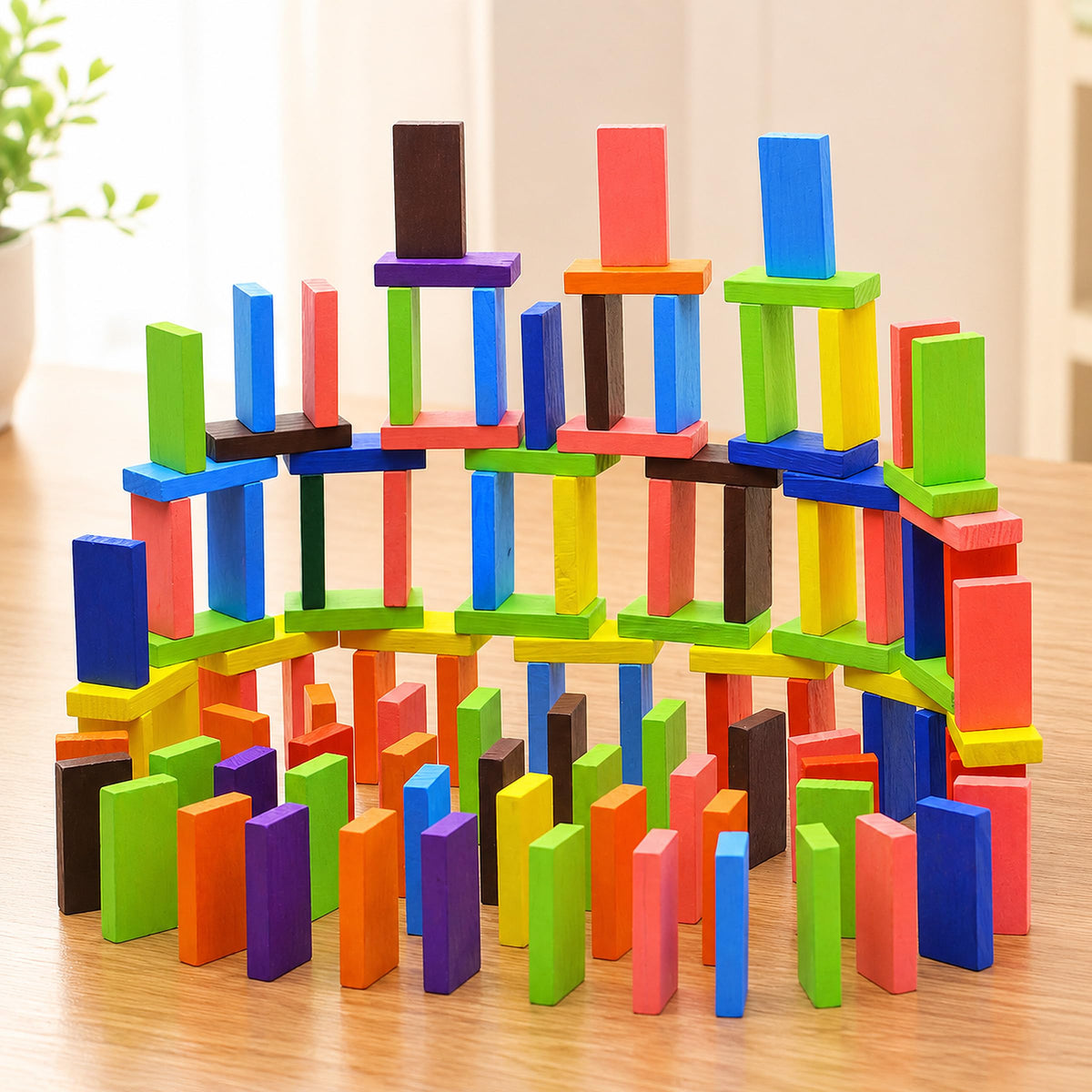 Dominos- 120 pieces wooden