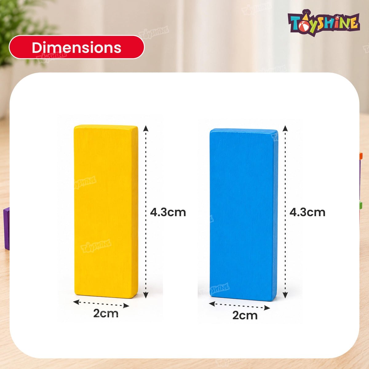 Dominos- 120 pieces wooden