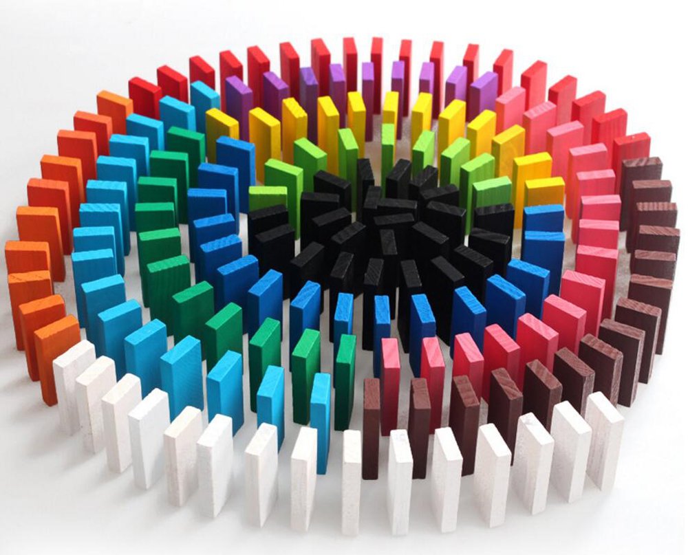 Dominos- 120 pieces wooden
