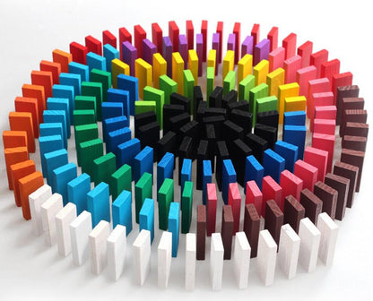 Dominos- 120 pieces wooden